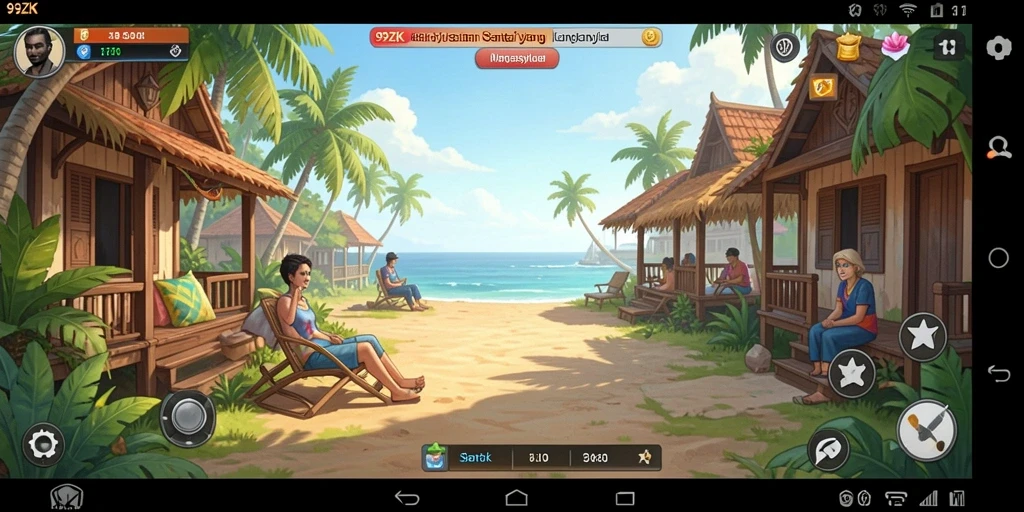 Screenshot gameplay 99ZK menunjukkan keseruan permainan casual.