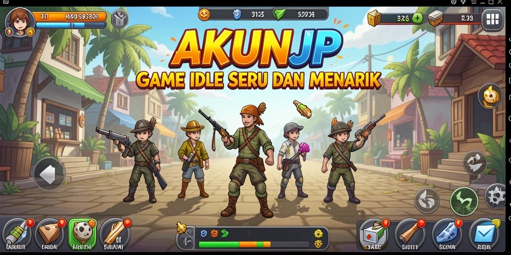 Tangkapan layar utama dari gameplay Idle yang menarik di AKUNJP.