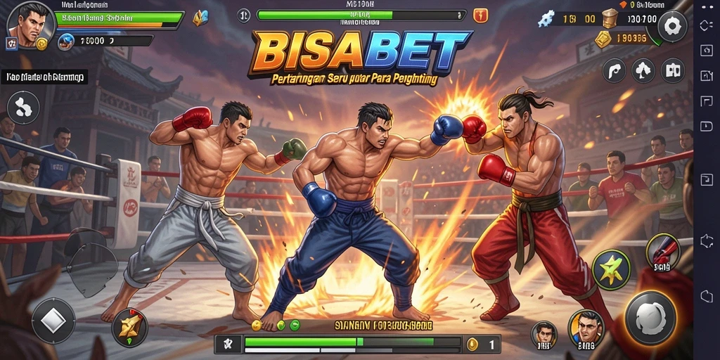 Screenshot BISABET menampilkan aksi pertarungan yang mendebarkan.