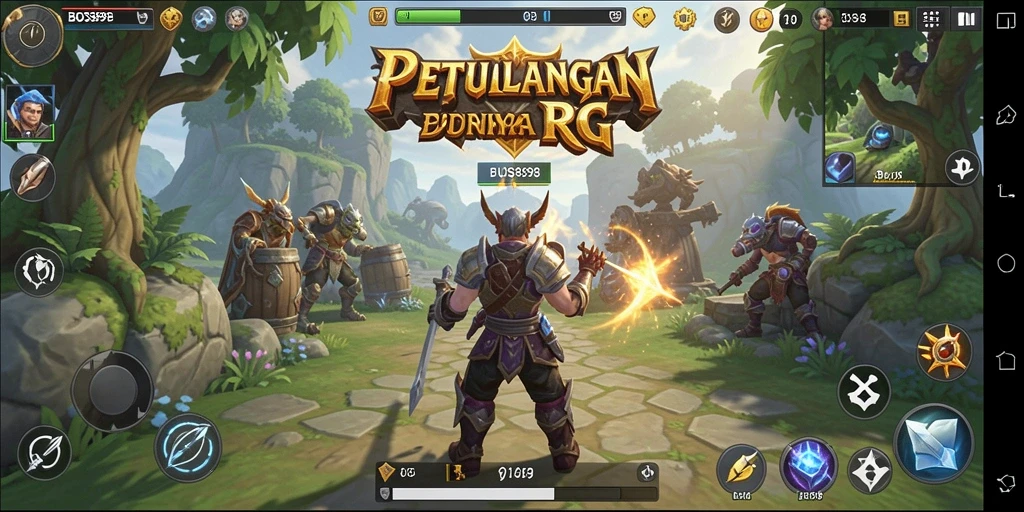 Tampilan gameplay menakjubkan dari BOS898 yang penuh aksi RPG.