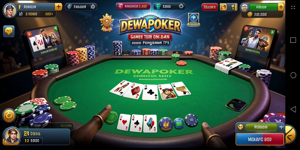 Tampilan gameplay <strong>DEWAPOKER</strong> yang seru dan mendebarkan.