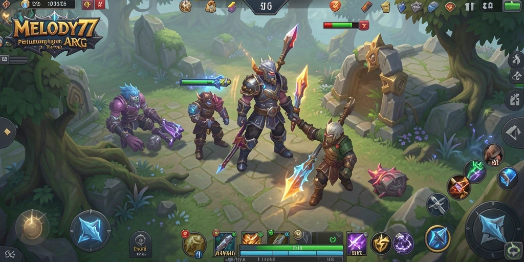 Tampilan gameplay seru di dunia <strong>MELODY77</strong> yang penuh petualangan.