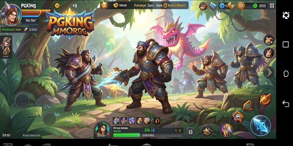 Screenshot PGKING menampilkan petualangan seru dalam dunia MMORPG yang luas.