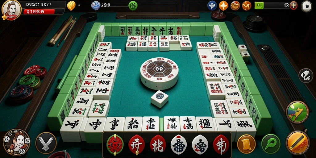 Screenshot utama gameplay Mahjong PSG77 yang menarik dan penuh tantangan.